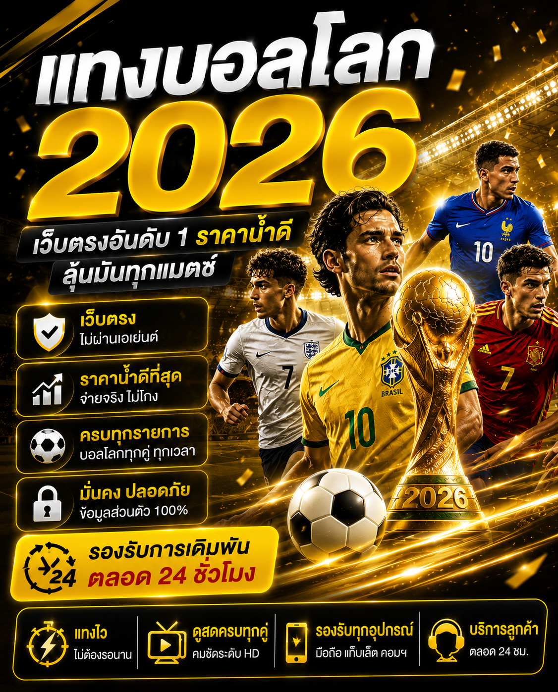 แทงบอลโลก 2026 เว็บตรงอันดับ 1